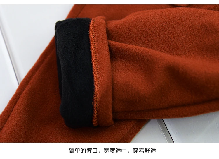 New Winter Item Girl Fasion Warm Fleece Pant With Buttons Design