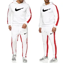 Brand Design Men Sets Tracksuit Men New Brand Autumn Winter Hooded Sweatshirt +Drawstring Pants Male Stripe Patchwork Hoodies Brand Design Men Sets Tracksuit Men New Brand Autumn Winter Hooded Sweatshirt +Drawstring Pants Male Stripe Patchwork Hoodies