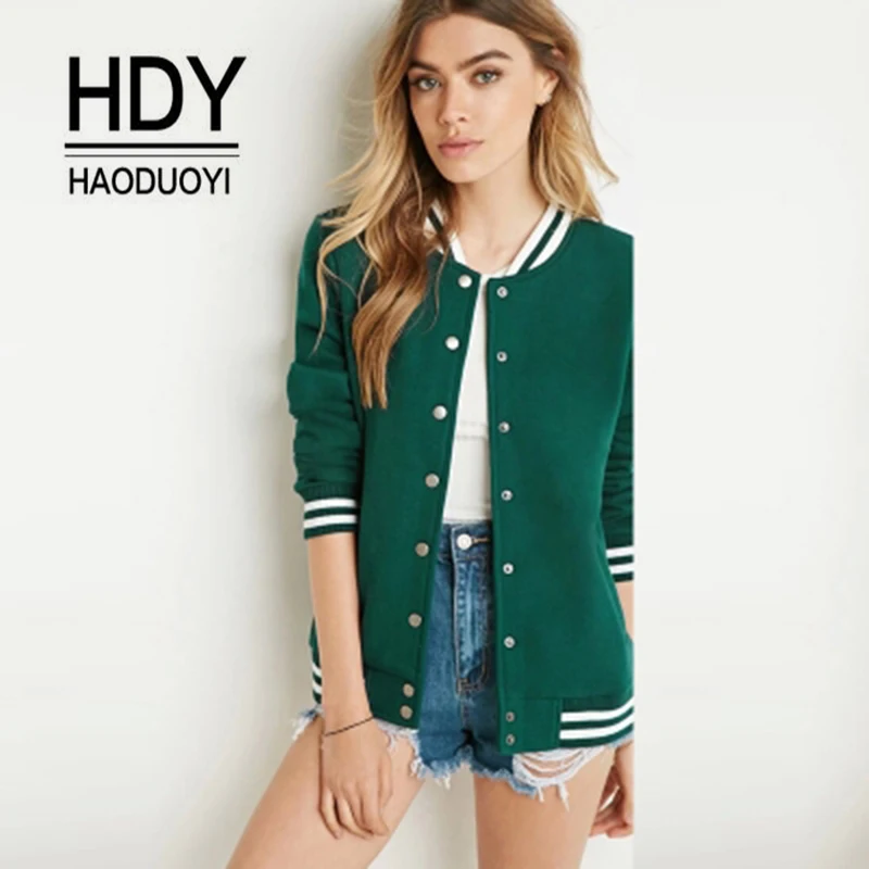 HDY2017 Solid Autumn Fashion Jacket Women Casual