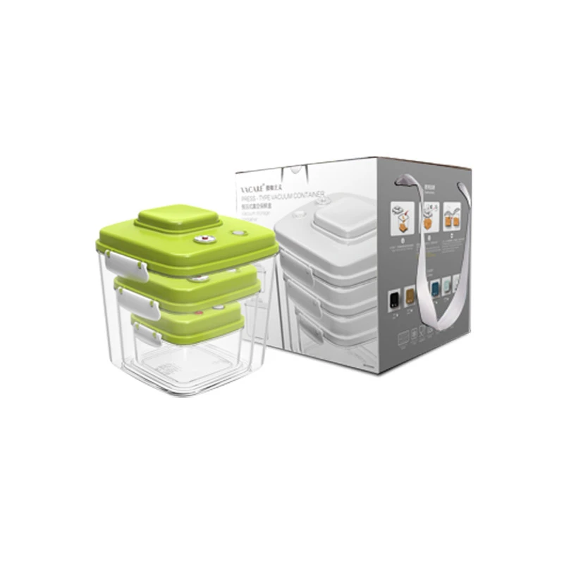 OLOEY вакуумные контейнеры для хранения пищевых продуктов, вакуумный упаковщик большой емкости, пластиковые контейнеры 500 мл+ 1400 мл+ 3000 мл