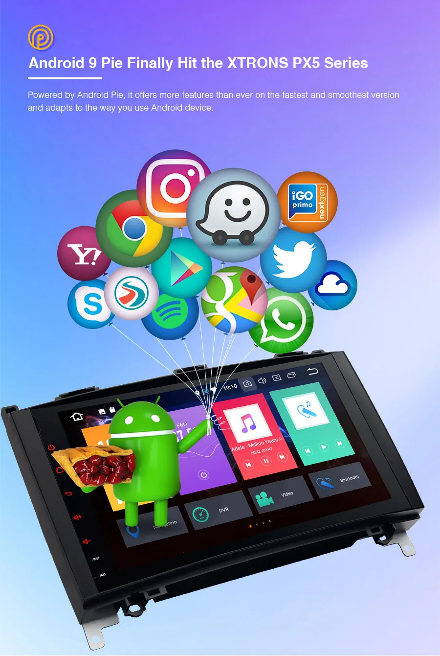 Excellent XTRONS Radio Android 9.0 Octa Core Car DVD Player GPS for Mercedes Benz B Class W245 A-Class W169 Viano Vito W639 Sprinter W906 4