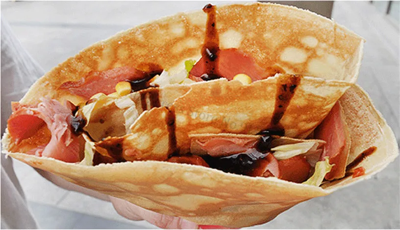 Французский Crepes Suzette сковорода машина антипригарный газ такос Cachapa блинница из нержавеющей стали для ресторанов снэк-бар