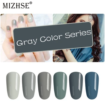

MIZHSE 7ML UV Nail Gel Polish Semi Permanent Soak Off Long Lasting Lucky Gel Varnish Nail Primer Gray Nail Gel Lacque Gellak