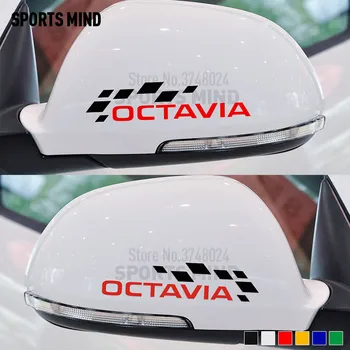 

3 Pairs SPORTS MIND For Skoda Octavia A5 A7 VRS Auto Accessories Rearview Mirror Car Styling Automobiles Car Sticker Decal