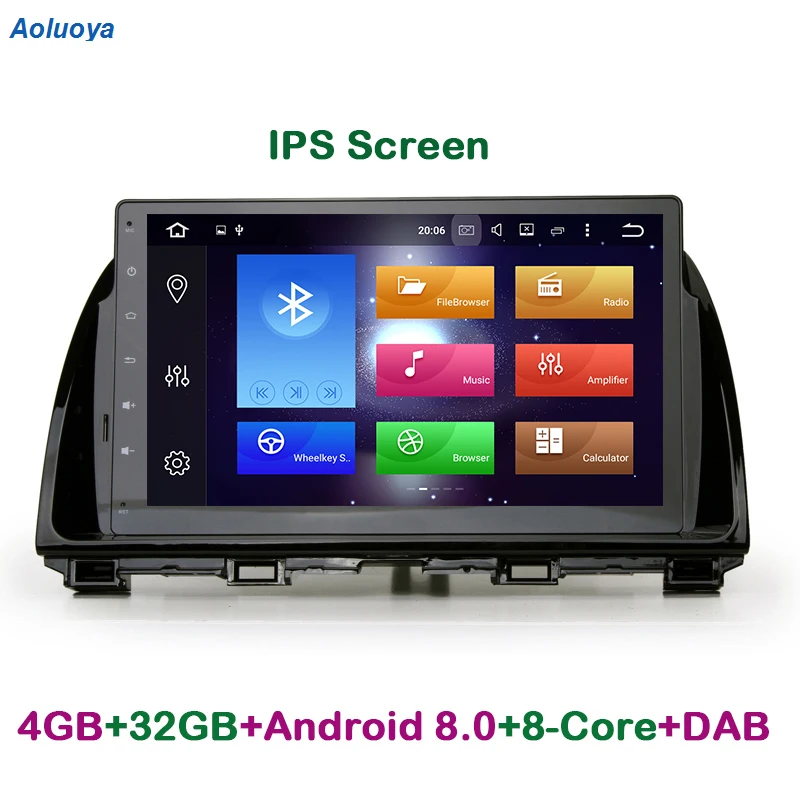 Aoluoya IPS RAM 4 Гб Восьмиядерный Android 8 0 автомобильный DVD плеер радио GPS навигация для