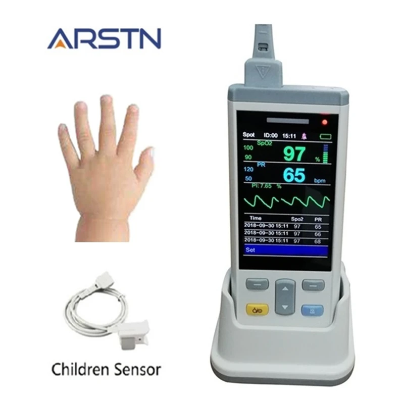3,5 TFT 1 или 3 датчик SpO2+ PR ручной пульсоксиметр для взрослых детей и новорожденных датчик Oximetro пульсометр CE