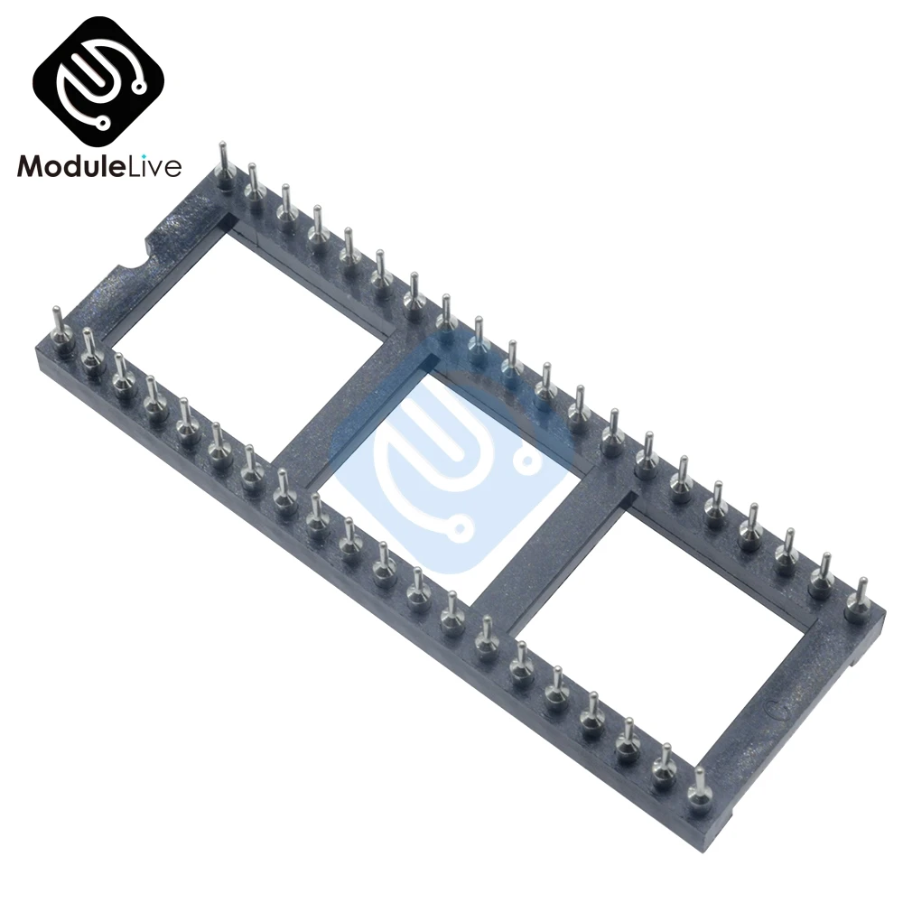 40 контактов P 2 54 мм DIP IC розетка адаптер паяльный тип двойная салфетка Контактное