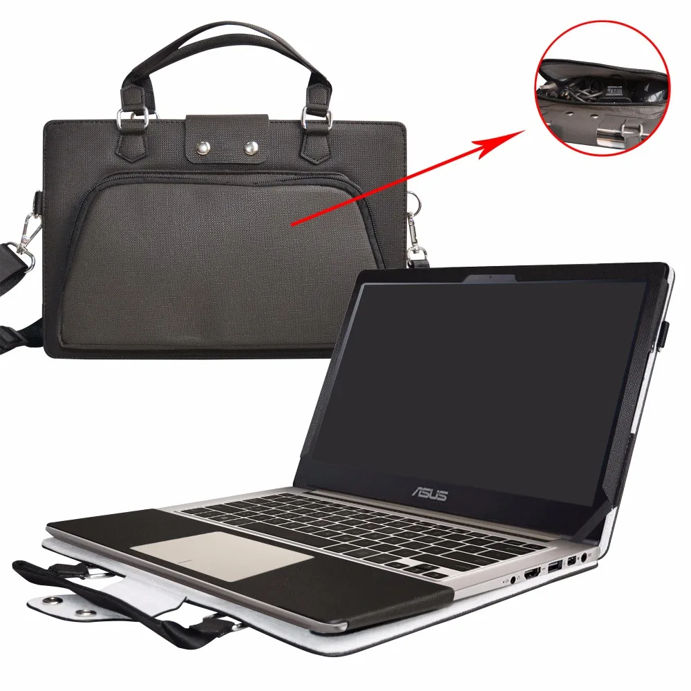 

Accurately Designed Protective PU Leather Cover + Portable Carrying Bag For 13.3" ASUS ZenBook UX303UB UX303UA series Laptop