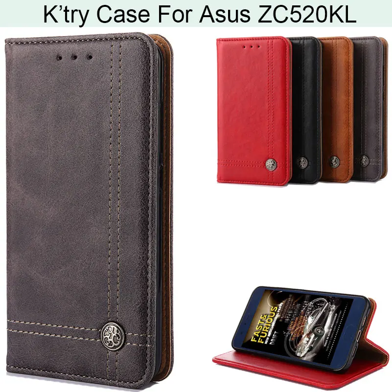 

K'try Cross Pattern Wallet Pu Leather Phone Case For Asus Zenfone 4 Max ZC520KL ZD551KL
