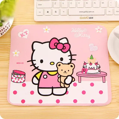

Hello Kitty Cute Laptop Computer Mouse Pad Mat Pink Black Color Wholesale Price