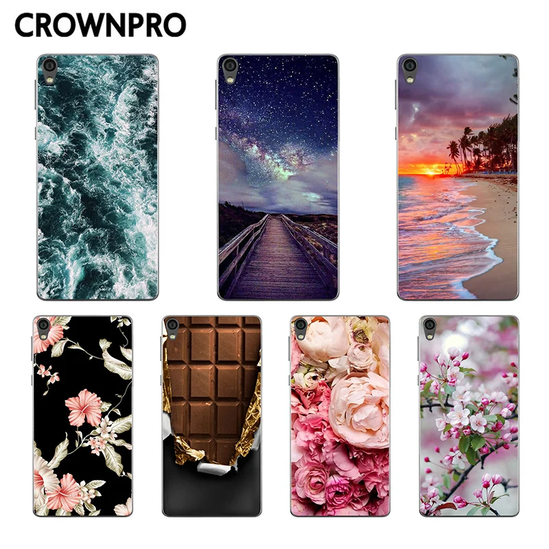 CROWNPRO لسوني اريكسون E5 حالة غطاء F3311 لسوني E5 جراب هاتف سيليكون لينة عودة لسوني E5 F3313 الملونة TPU