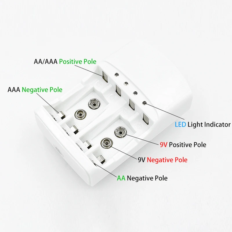 Aa Aaa 2A 3A 9V зарядное устройство электрическая Зарядка для (6F22) ni mh аккумуляторы