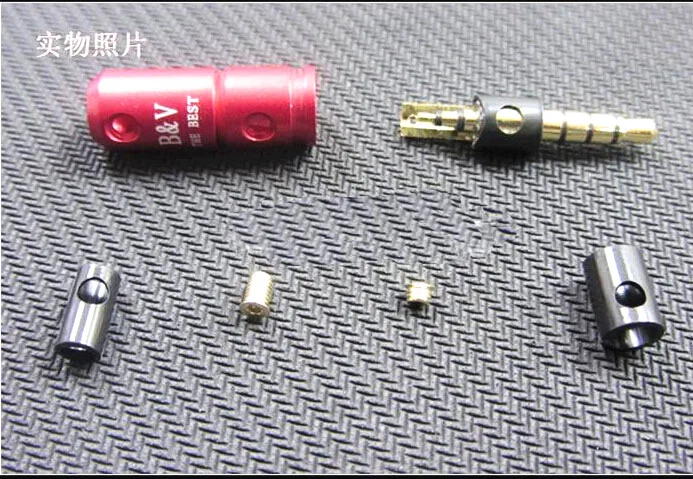 3 5mm Male Repair headphone Jack gold plated stereo 3pole or mic mini 4pole headphone plug 2pcs