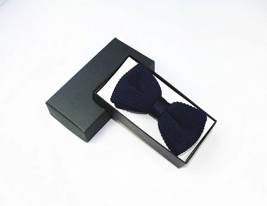 GUSLESON стиль Для мужчин Для женщин вязать галстук-бабочка регулируемый бабочка двухслойные галстуки Bowties Вязание вязаное платье галстук-бабочка без коробки - Цвет: A15