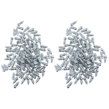 

New 200pcs Durable Wheel Tyres 15mm Tire Snow Chains Spikes Non-slip Studs Wheel Tire Protector Studs Screw