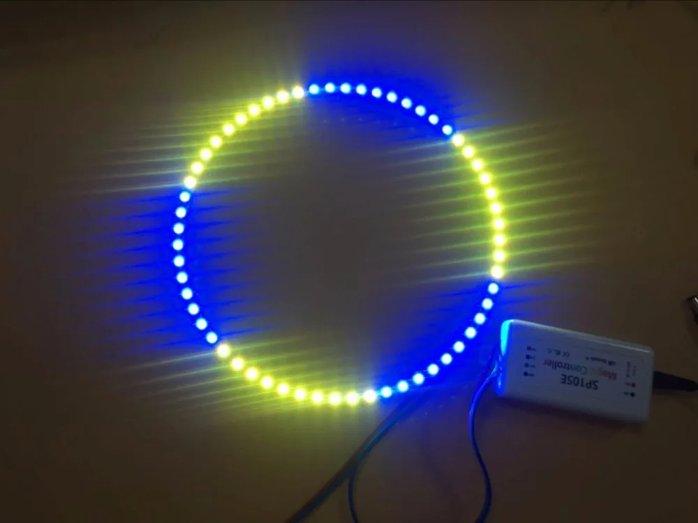 Светодиодный ring WS2812B 60 пикселей адресуемое кольцо 5 в пост. Тока полноцветный RGB