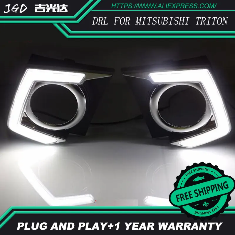 Чехол для Mitsubishi triton L200 2015 2016 супер яркость Водонепроницаемый ABS автомобильный DRL