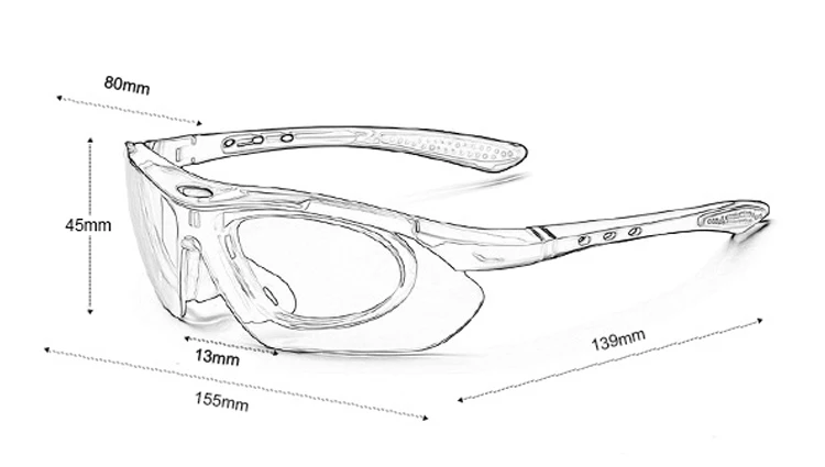 tiro, caminhadas e escalada Eyewear 5 Lens