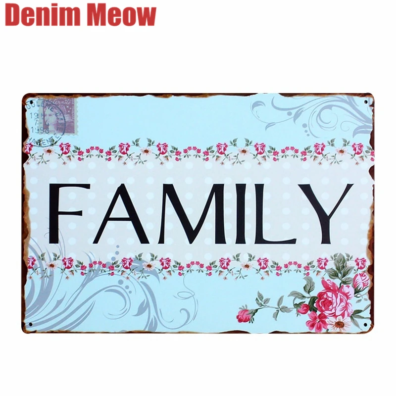 Hermosa flor bienvenida a mi hogar hierro Metal cartel estaño signo placa pared decoración arte Vintage pintura familia regla placa a392