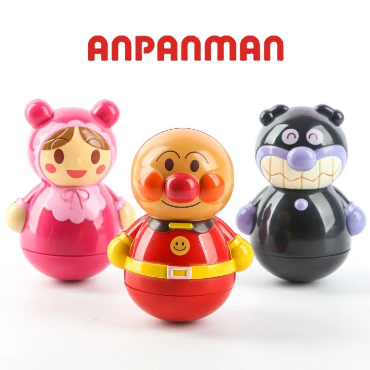 Original bulks Japanese cartoon cute kawaii Anpanman roly poly Tumbler Doll kids toy gift for