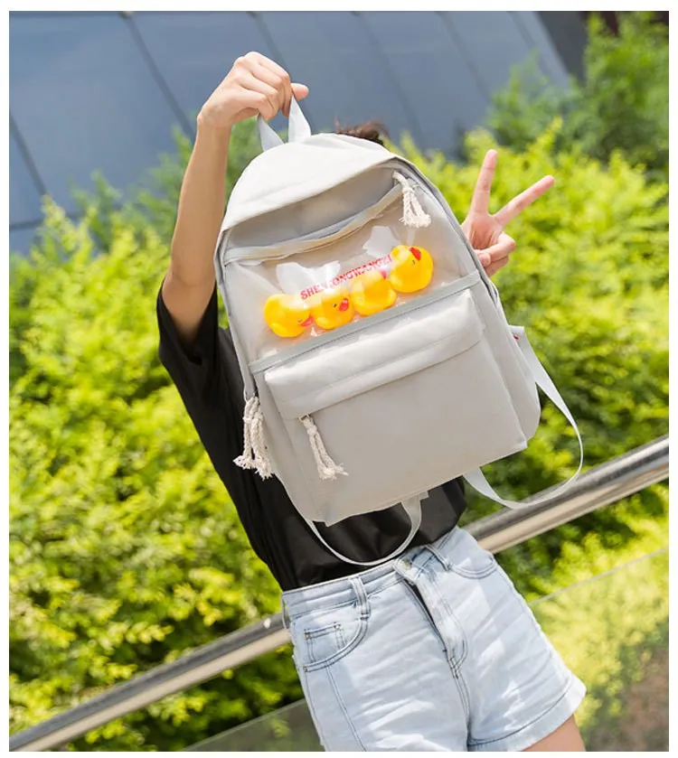 Pato Mochila Saco de Ombro Ocasional Da