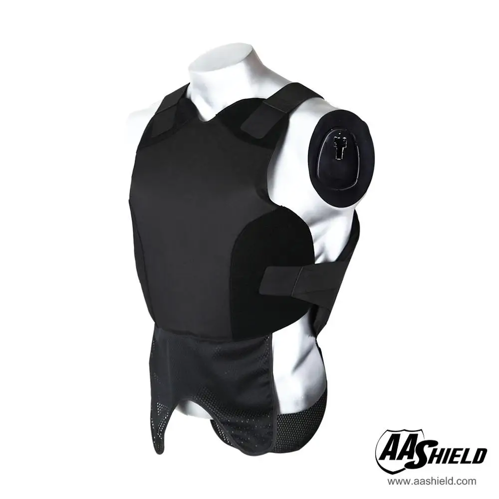 

AA Shield Bullet Proof Vest Body Armor Suit Comfortable Armour Aramid Core Carrier Black/White M/L