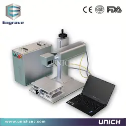 Высокая скорость 20 Вт 30 50 металла Волоконно лазерная маркировочная машина