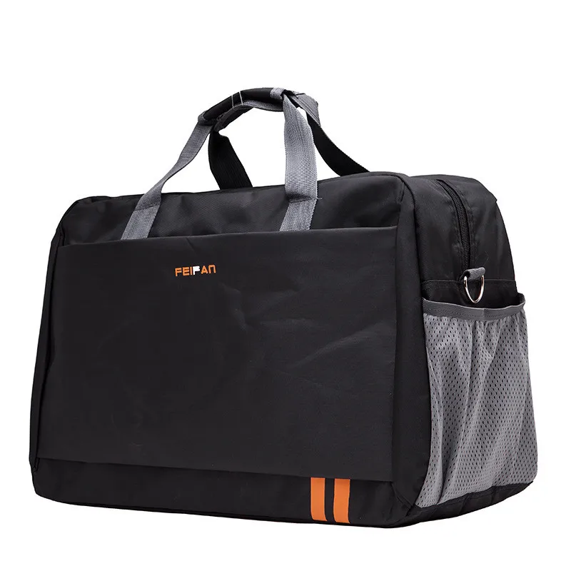 Модная Складная портативная сумка через плечо, водонепроницаемая дорожная сумка, дорожная сумка для багажа, вместительная сумка для путешествий для мужчин и женщин - Цвет: black big