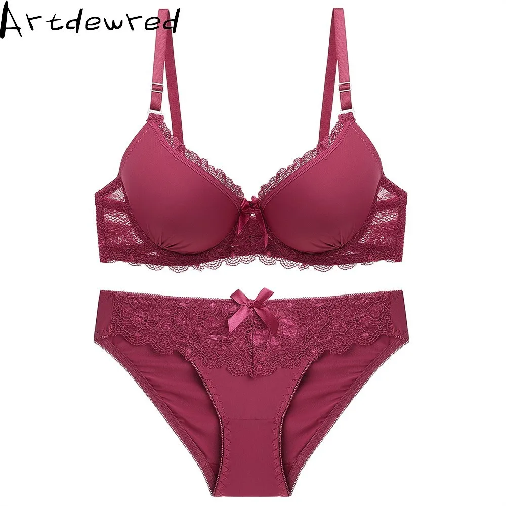 Luxurious Sexy Seamless Bra Set For Women Big Size Push Up Bra and Panty Sets Underwear Panty Set Lace Temptation Briefs womens underwear sets Bra & Brief Sets