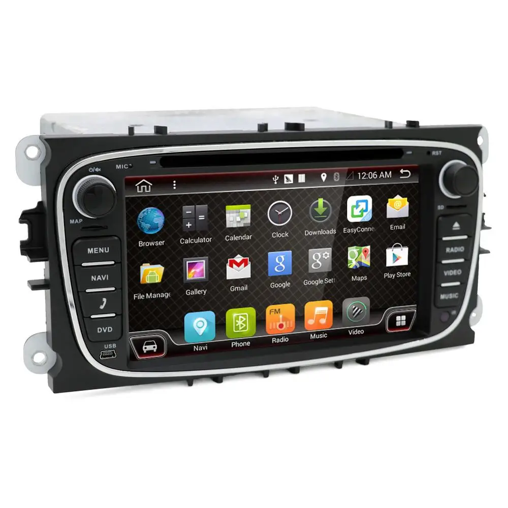 Best Bosion Car Multimedia Player Android 9.0 GPS 2Din Car DVD Player For Ford/Focus/S-MAX/Mondeo/C-MAX/Galaxy car radio with Wifi BT 3