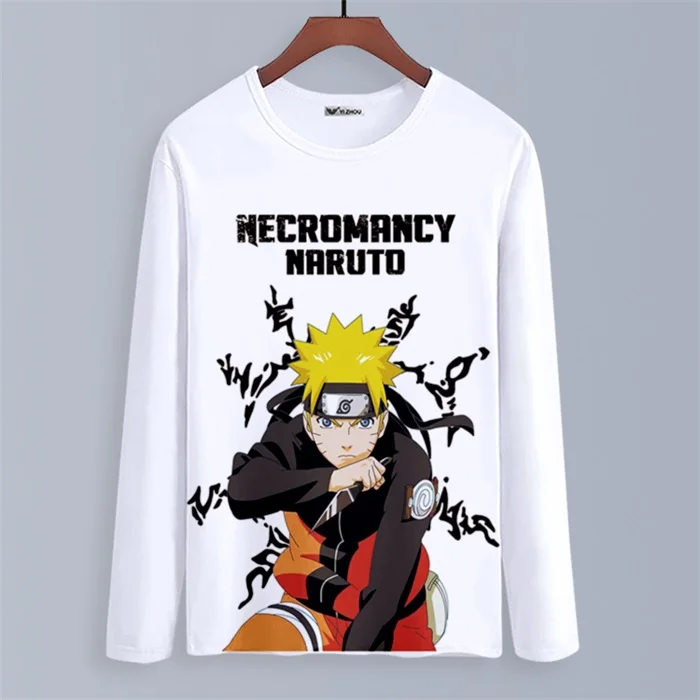 Аниме Наруто футболка с длинным рукавом Uchiha Итачи Одежда Унисекс Взрослые Дети