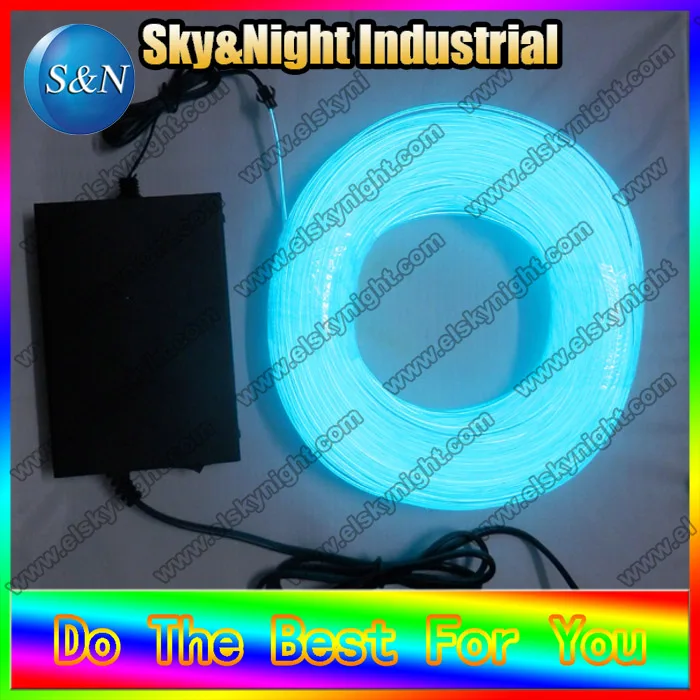 Best Price High brightness Flexible Neon el wire 2.3mm-Ice blue 100M+220V inverter with Free shipping