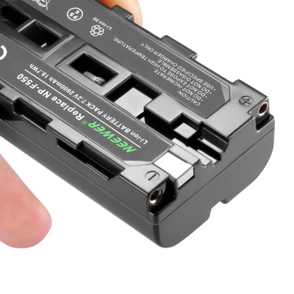 Neewer 2600mAh Sony NP F550/570 запасная батарея для HandyCams и других светодиодных видеокамер