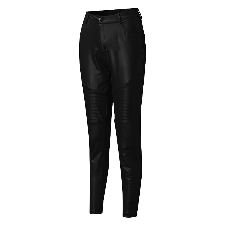 ZANZEA модные брюки из искусственной кожи Осенние женские сексуальные обтягивающие длинные брюки-карандаши тонкие Стрейчевые Капри с высокой талией размера плюс