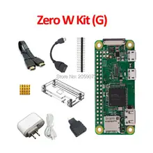 Raspberry pi zero w pi0 w placa zero caso gpio pinos dissipadores de calor cabo hdmi otg