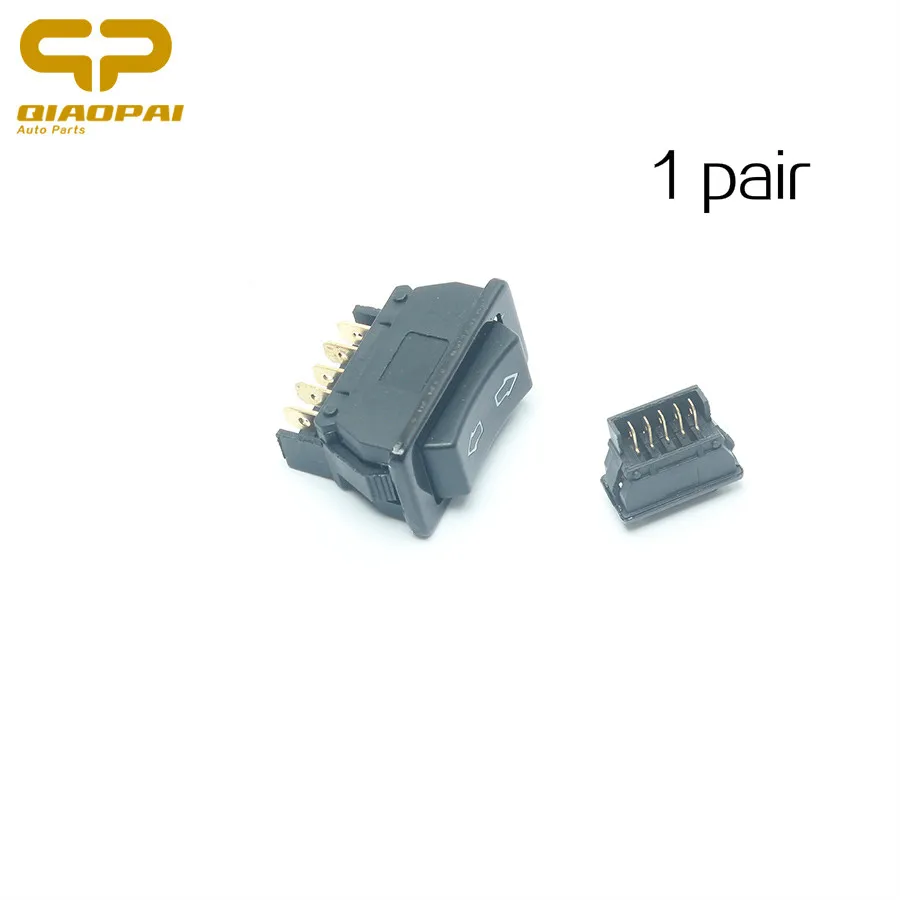

1pair Universal Car Truck Glass Lift Electronics Switch Autotruck Electric Doors Windows Switch Button 5Pin Black for DFG