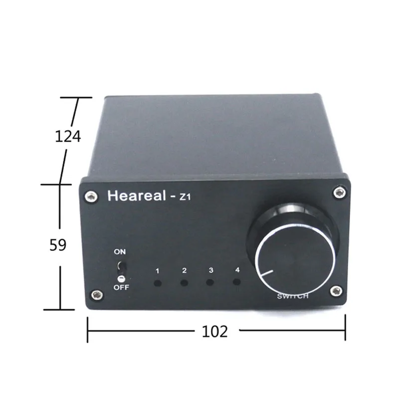 Lusya 4 Input 1 Output/ 1 Input 4 Output Two-way Audio Signal Switcher Switch Splitter Selector with RCA AC100V-240V l1-002
