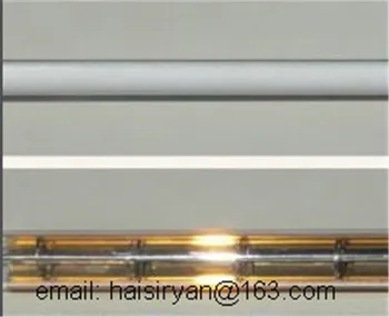 

customize IR emitter medium wave heater bulb pipe halogen infrared quartz glass heat light