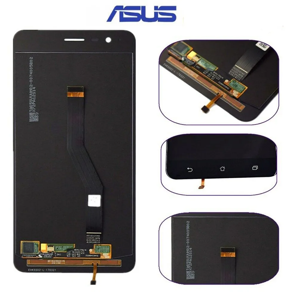 Оригинальный ЖК дисплей для ASUS Zenfone 3 Zoom ZE553KL Z01HD сенсорный экран дигитайзер сборка
