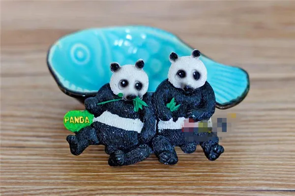Chinese Panda Bear Tourist Souvenir Fridge Magnet - 9