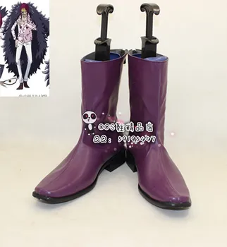 

ONE PIECE Corazon Purple Long Cosplay Shoes Boots X002