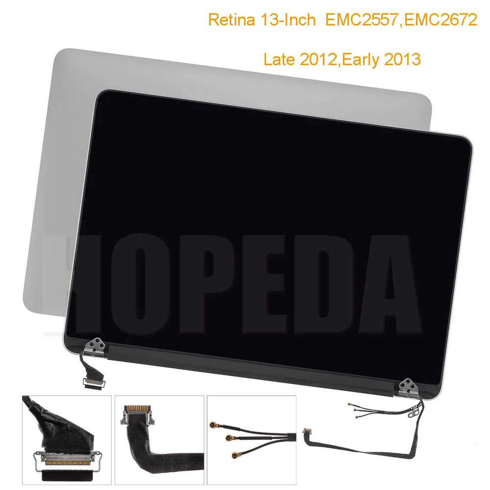 Поздно 2012 EMC2557 A1425 широкоформатный lcd-экран Дисплей для Apple Macbook Pro 13 ''ретина, жидкокристаллический Экран дисплея сборки Замена