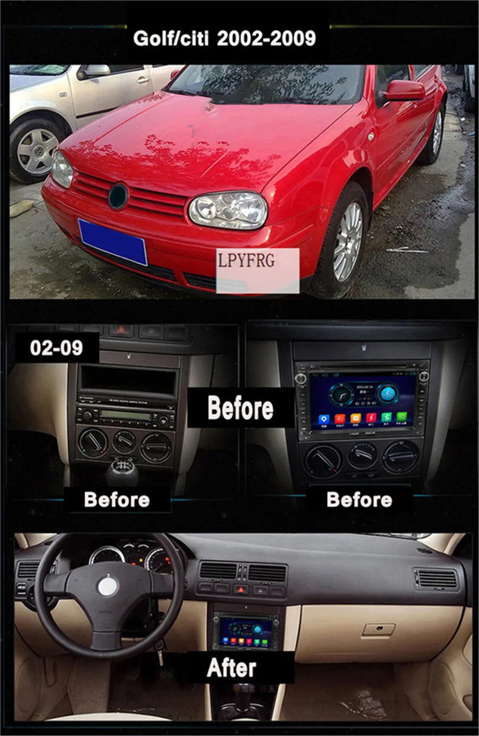 Clearance 1024*600 2GB RAM Android 7.1 Car DVD GPS For VW Glof Bora Passat Mk5 Golf Mk4 Polo Jetta Seat Bluetooth Radio Disc Player 2 DIN 4