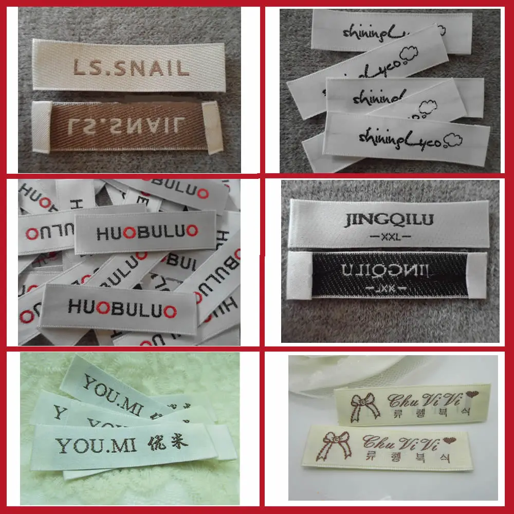 

Тканая этикетка с вышитым логотипом на заказ