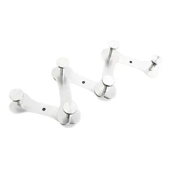 

Stainless Steel Folding Wall Hook Towel Hook Stretchable Coat Door Hook Storage Rack Art Hook Free Punch 6 Hook Door Coat Hanger
