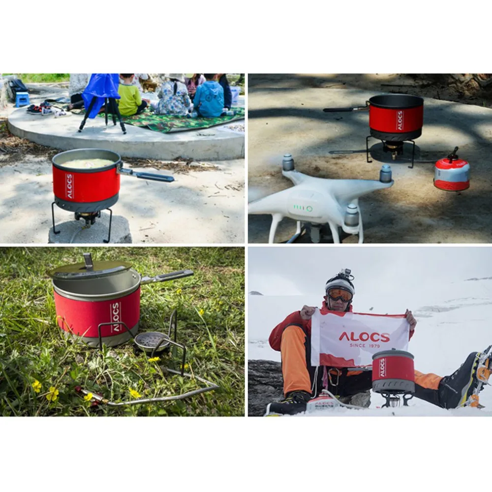 Luminmum portátil al aire libre Camping senderismo utensilios de cocina mochila cocina Picnic tazón olla Pan Kits de senderismo Picnic mochila