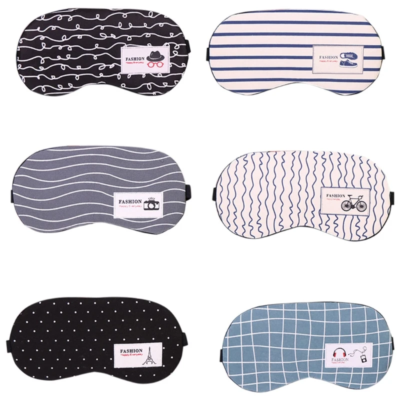 Eyeshade Eye Patch DUAI Sleeping Eyepatch Soft Cotton Eye Mask Cover Striped Portable Travel