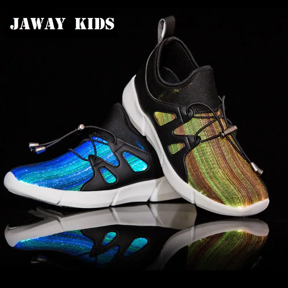 mens fiber optic shoes