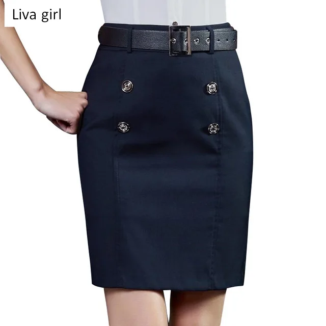 navy blue formal skirt