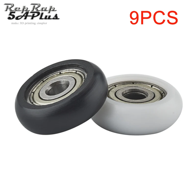 

3D Printer Parts 63Pcs/lot Nylon Wheel 5mm x 21.5mm x 7mm for Kossel